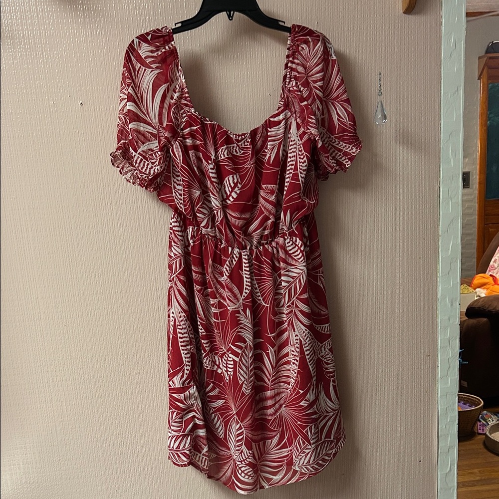 Banana Republic Red and White Dress